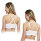 Carole Martin Slip-ON Seamless Padded Crossover BraCarole Martin Slip-ON Seamless Padded Crossover Bra - White