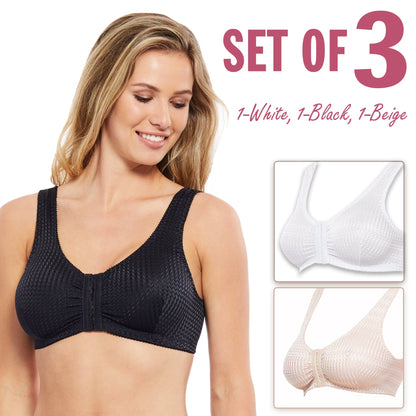 Set Of 3  Full Freedom Comfort Bra