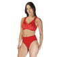 Carole Martin Full Freedom Front Closure Comfort Bra - Red