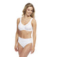 Carole Martin Front Adjustable Comfort Bra  - White