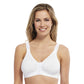 Carole Martin Adjustable Wirefree Front Closure Cotton Comfort Bra