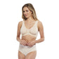 Carole Martin Full Freedom Front Closure Cotton Comfort Bra - Beige