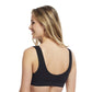 Carole Martin Full Freedom Front Closure Cotton Comfort Bra - Black