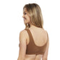 Carole Martin Full Freedom Front Closure Cotton Comfort Bra - Cafe