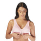 Full Freedom Cotton Bra Pink Front Closure Wirefree 