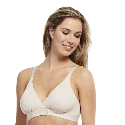 Dual Front Crossover Closure Comfort Bra
