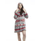 Women's Mid-thigh Hooded Plush Zippered Lounger