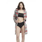 Women's Mid-thigh Hooded Plush Zippered Lounger