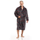 Men Bath Robe Soft Fleece Shawl Collar - Hockey