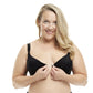 Plus Size Underwire Bra Front Closure Back Smoothing Seamless Cups