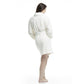 Women's Polka Dot Plush Shawl Collar Mid-Thigh Length Bath Robe
